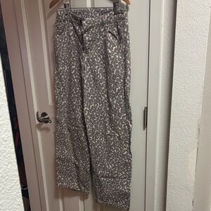 Wild Fable Gray Leopard Print Flare Jeans